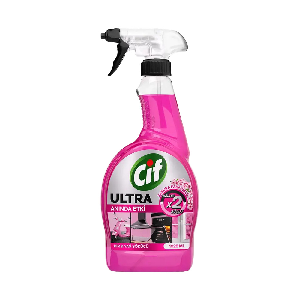 Cif Ultra Kir&Yağ Sökücü 1025 Ml Anında Etki Sakura
