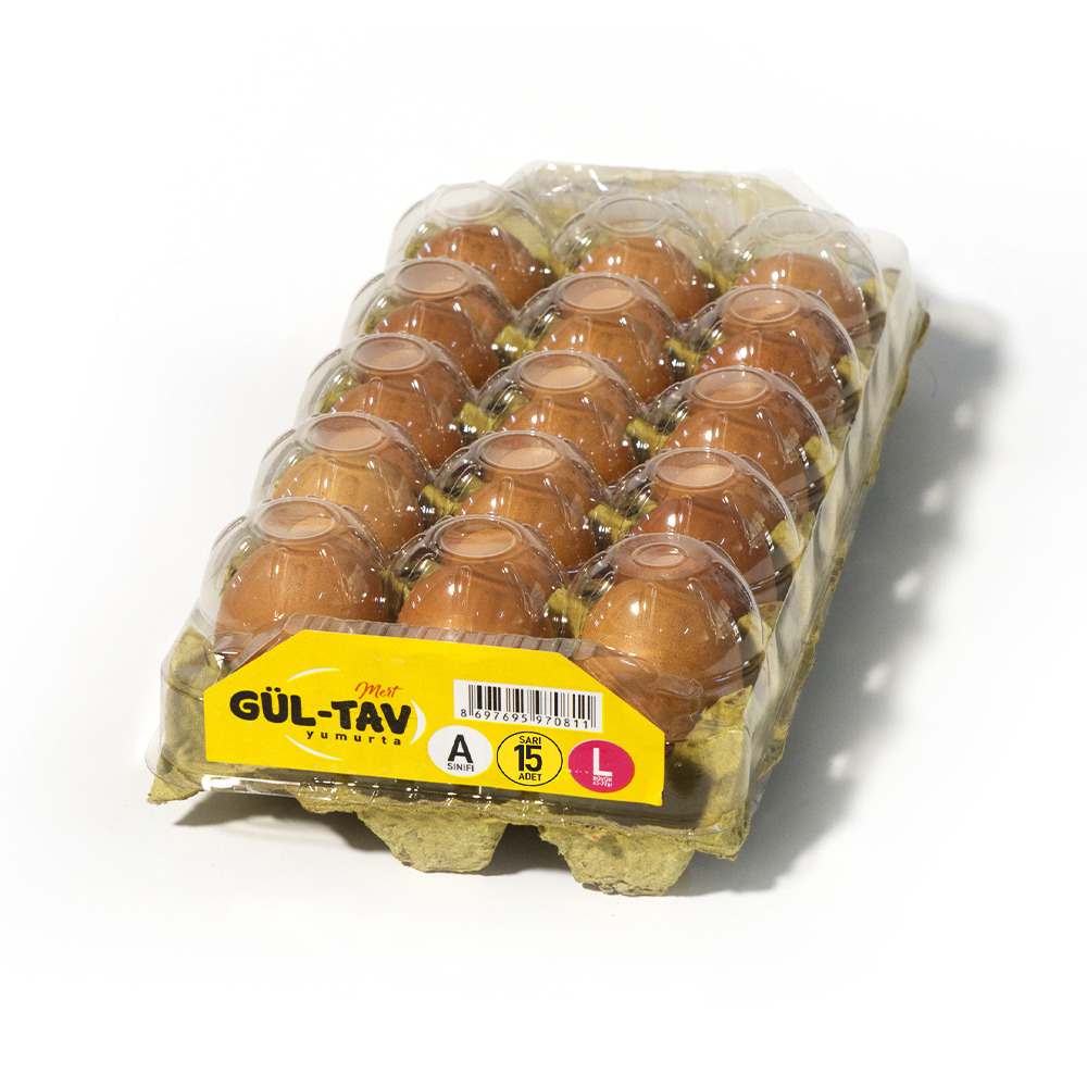 Gül-Tav Yumurta 15’Li 63-72 Gr Kahverengi Large