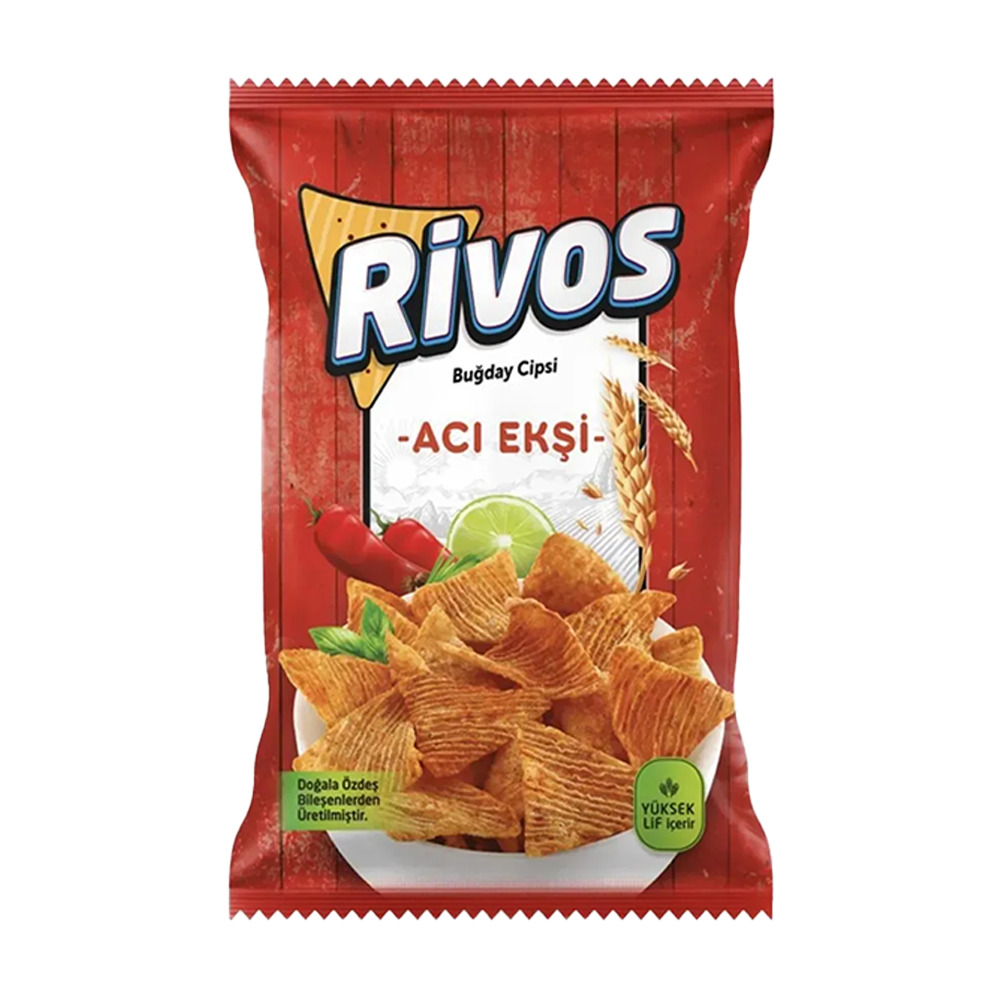 Rivos Buğday Cipsi 56Gr Acı Ekşi