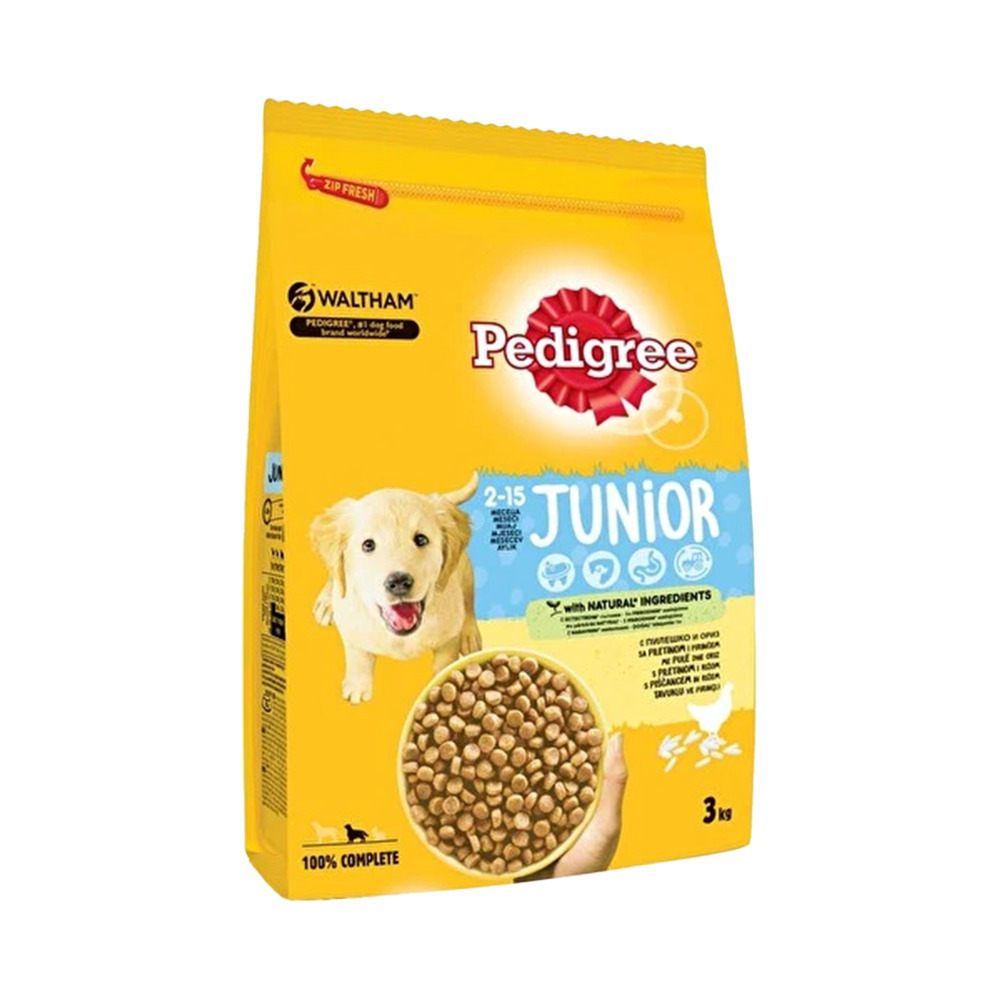 Pedigre Köpek Maması 3 Kg Junior Tavuklu Pirinçli