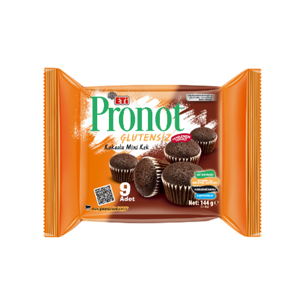 Eti Pronot Glutensiz Kakaolu Mini Kek 144 Gr.