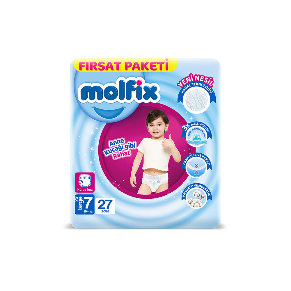 Molfix Külot Bez 27 Li  No:7 19+ Fırsat Paket 