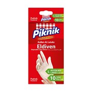 Piknik Kullan At Lateks Eldiven Büyük Boy 10'lu Pudralı