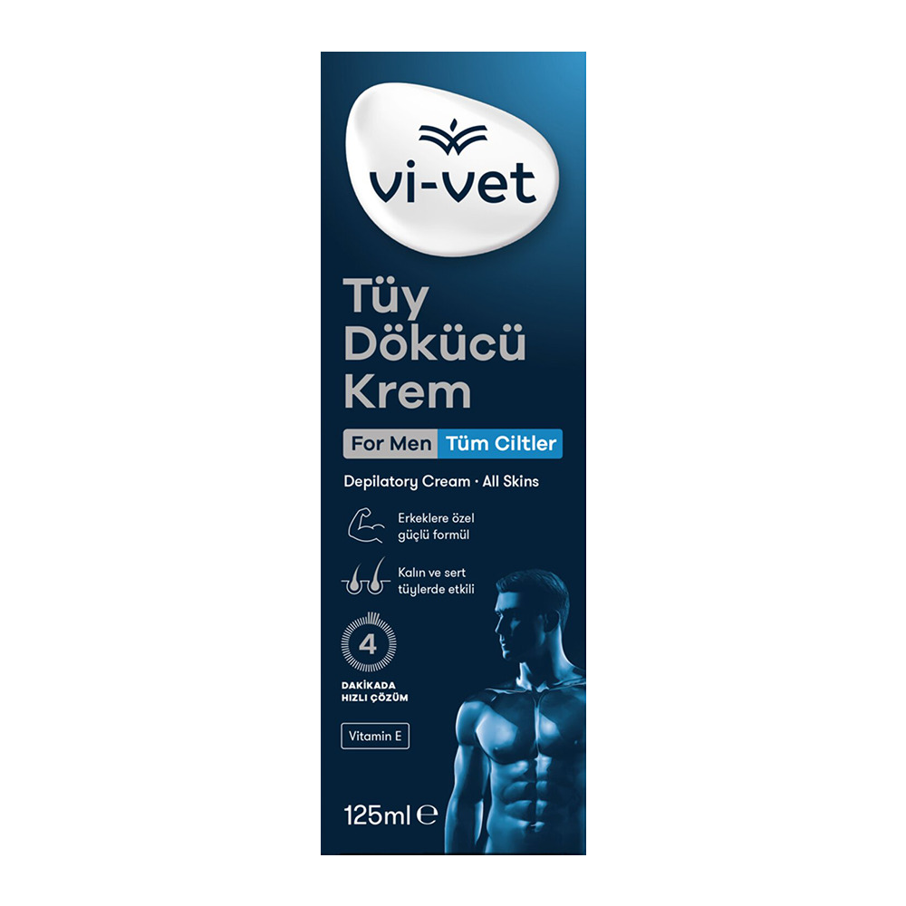 Vi-Vet Tüy Dökücü 125Ml Krem Erkekler İçin