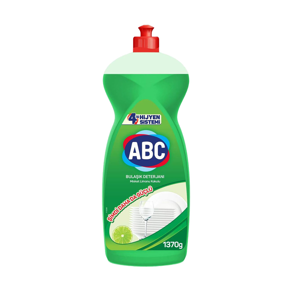 Abc Bulaşık Deterjanı Misket Limonu Kokulu 1370 Gr