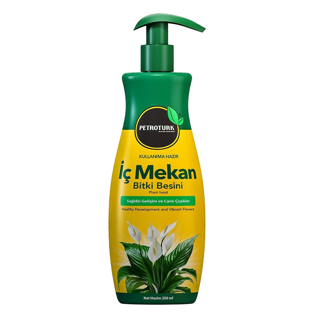 Petrotürk İç Mekan Bitki Besini Sağlıklı Gelişim ve Canlı Çiçekler 250Ml