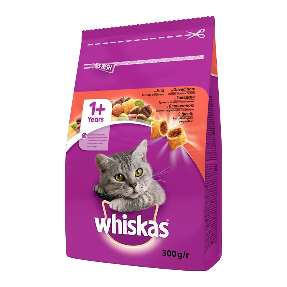 Whiskas Biftek Havuç Yetişkin Kedi Maması 300 Gr.