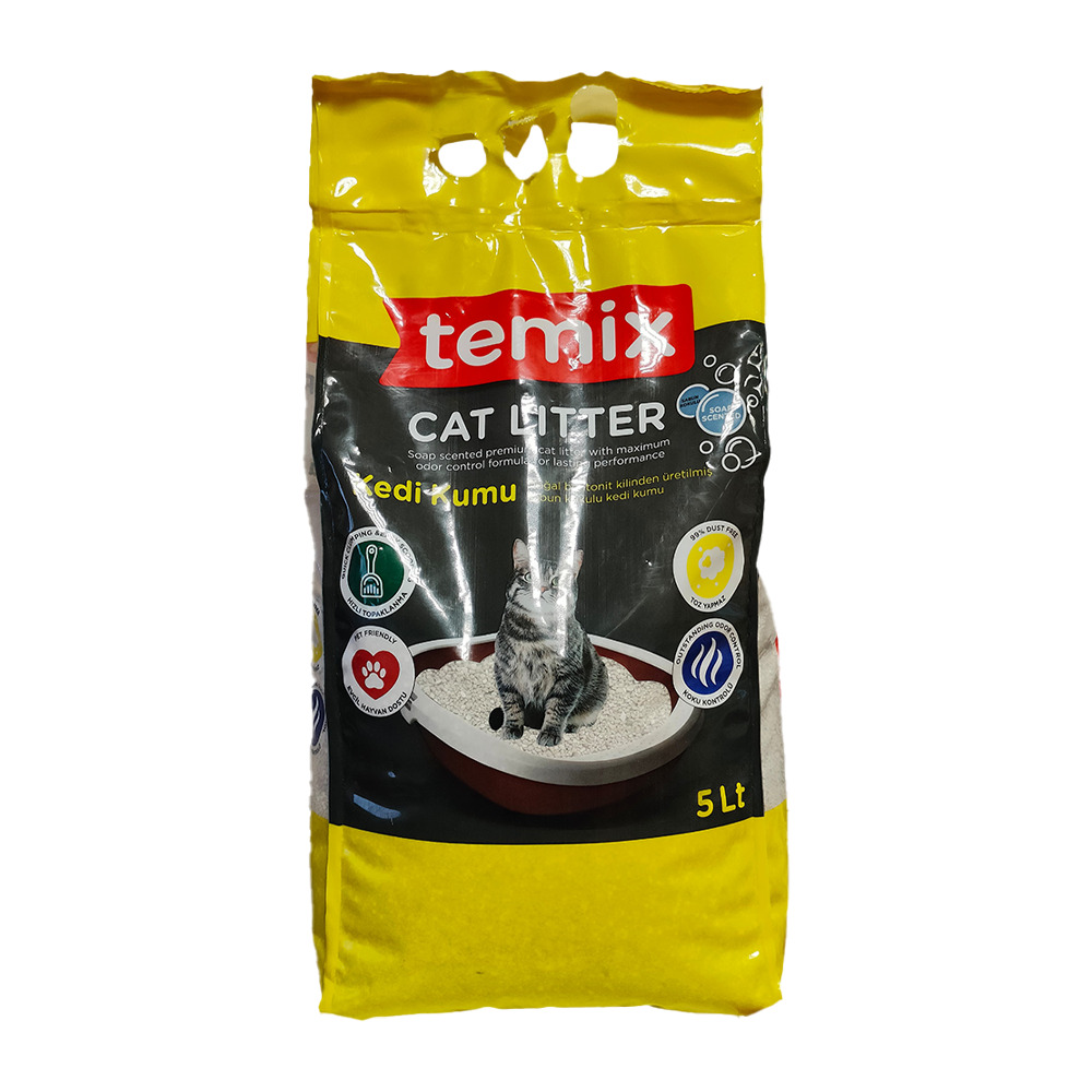 Temix Kedi Kumu 5 Lt Sabun Kokulu Bentonit