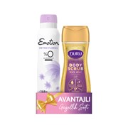 Emotion Deodorant 150 Ml Detox+Duş Jeli Body Scrub Gold 250 Ml 
