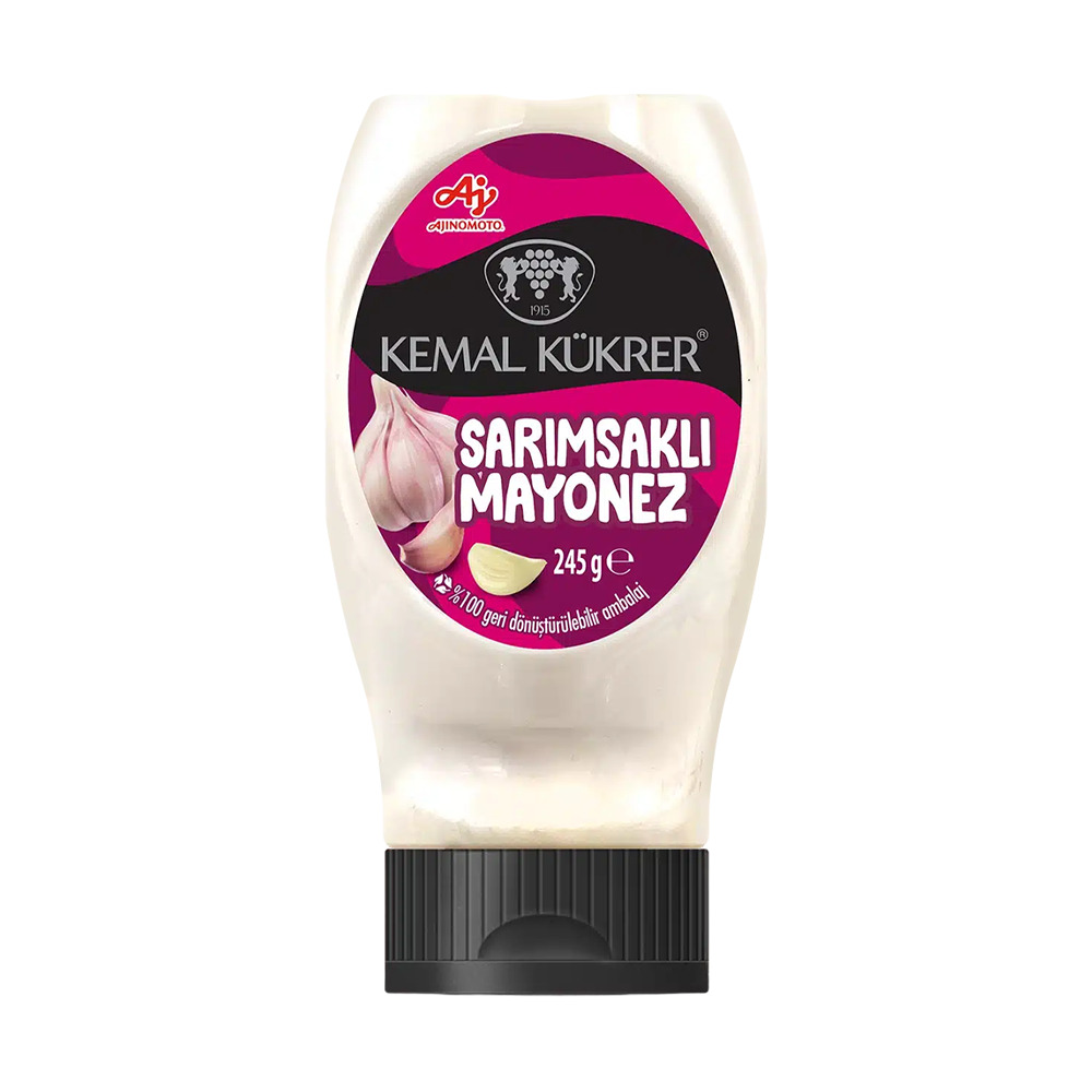 Kemal Kükrer Sarımsaklı Mayonez 245 Gr