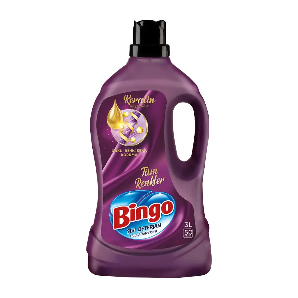 Bingo Sıvı Deterjan 3Lt Tüm Renkler