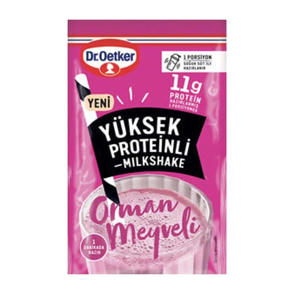 Dr Oetker Yüksek Proteinli Orman Meyveli Milkshake 19 Gr