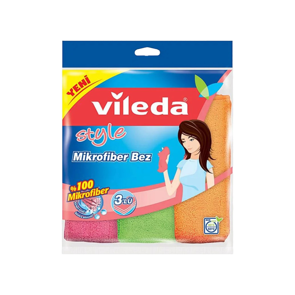 Vileda Style Mikrofiber Bez 3’lü