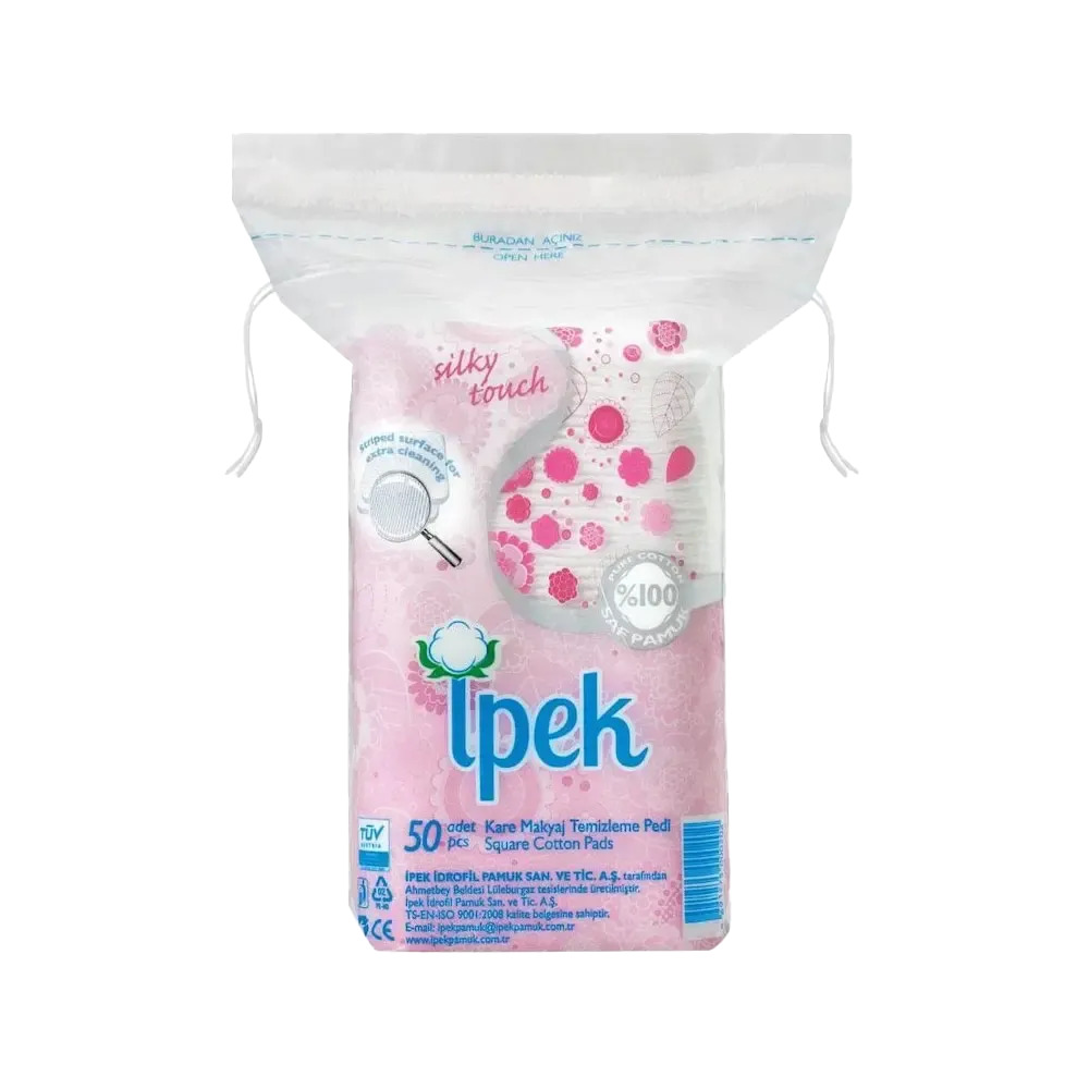 İpek Makyaj Temizleme Pedi Kare 50 Li