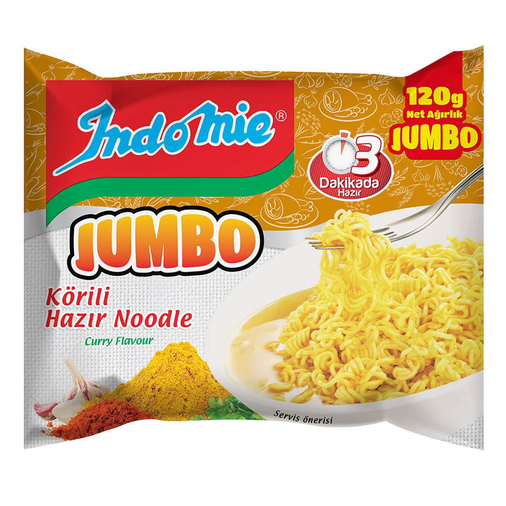 İndımie Noodle Jumbo 120 Gr Körili