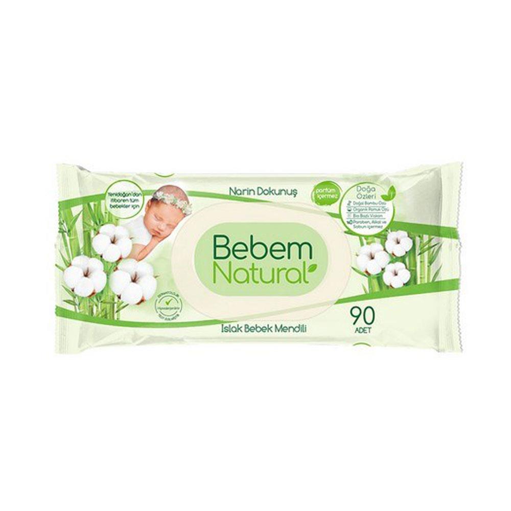 Bebem Natural Islak Havlu 90Lı
