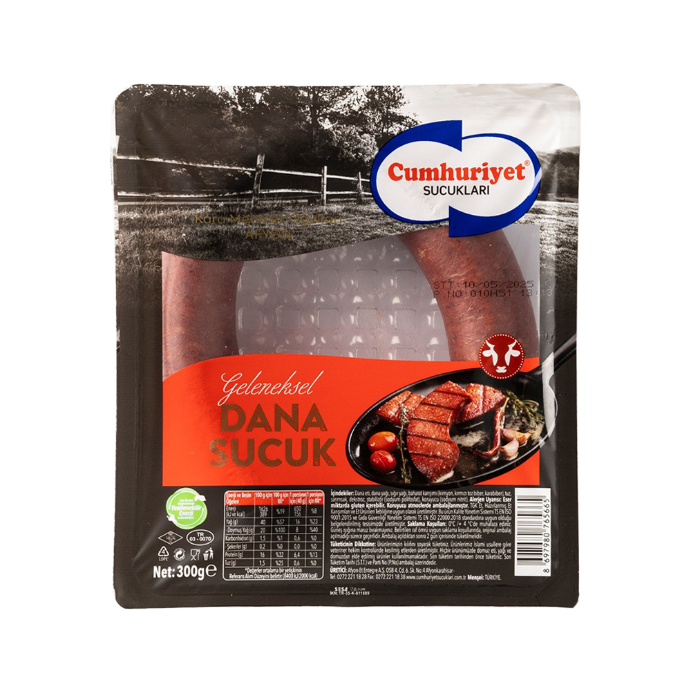 Cumhuriyet Sucuk 300Gr Kangal