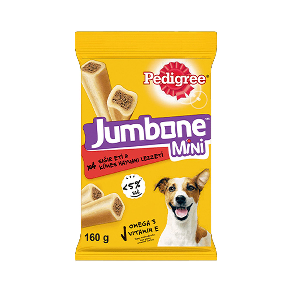 Pedigree Jumbone Mini Köpek Ödül Maması 160 Gr Sığır ve Kümes Hayvanlı