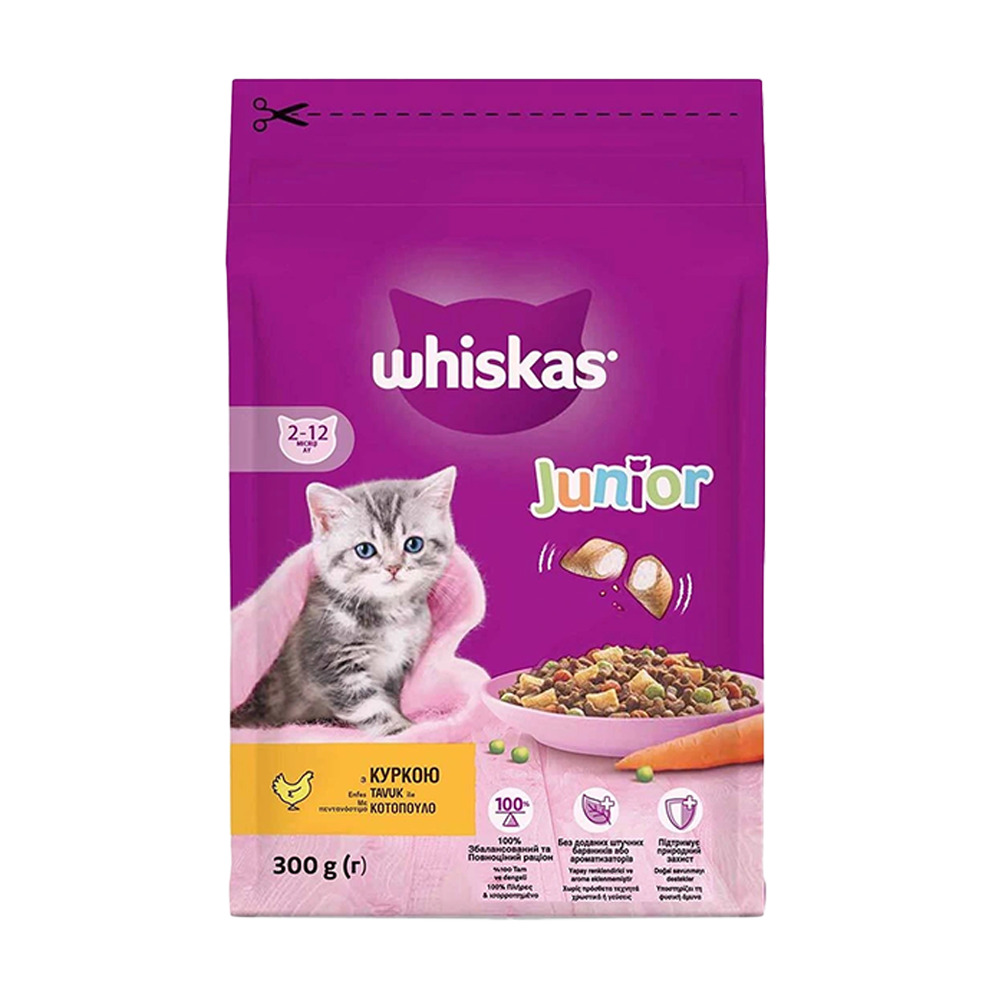 Whiskas Junior Tavuklu  Kedi Maması 300 Gr