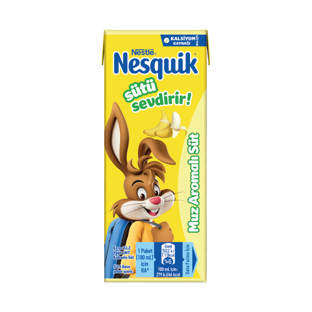 Nestle Nesquik Muz Süt 180Ml .