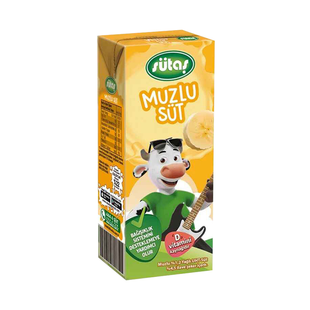 Sütaş Muzlu Süt 200 Ml .