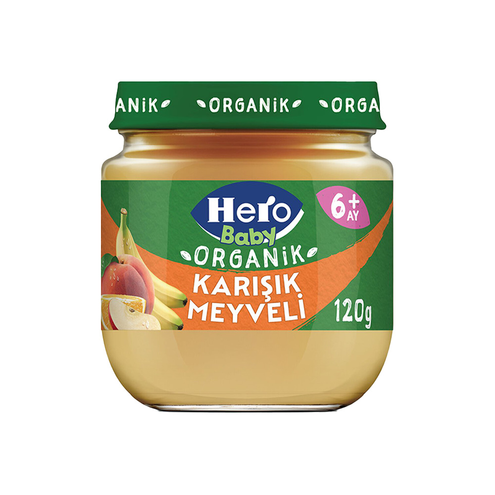 Hero Baby Organik Karışık Meyveli 120 Gr 