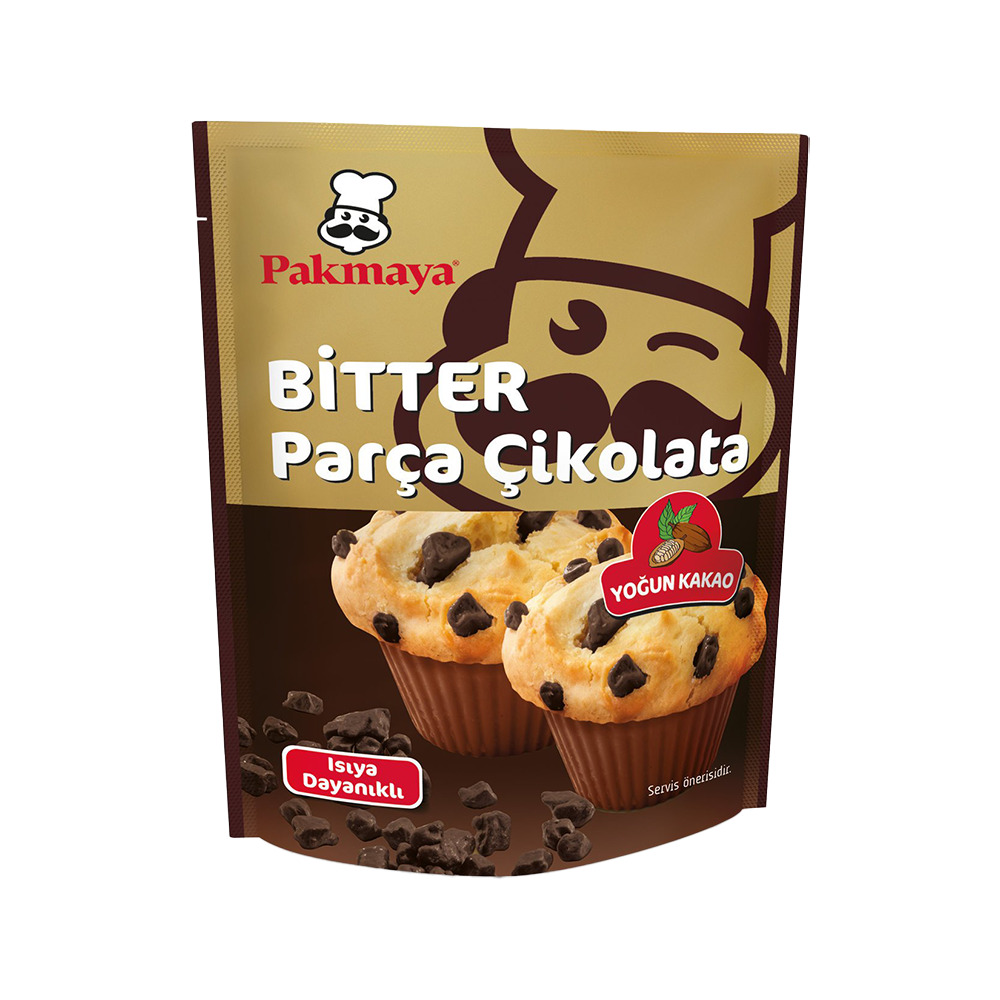 Pakmaya Bitter Parça Çikolata 70 Gr
