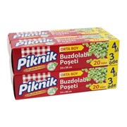 Piknik Orta Buzdolabı Poşeti 4 Al 3 Öde 20’li