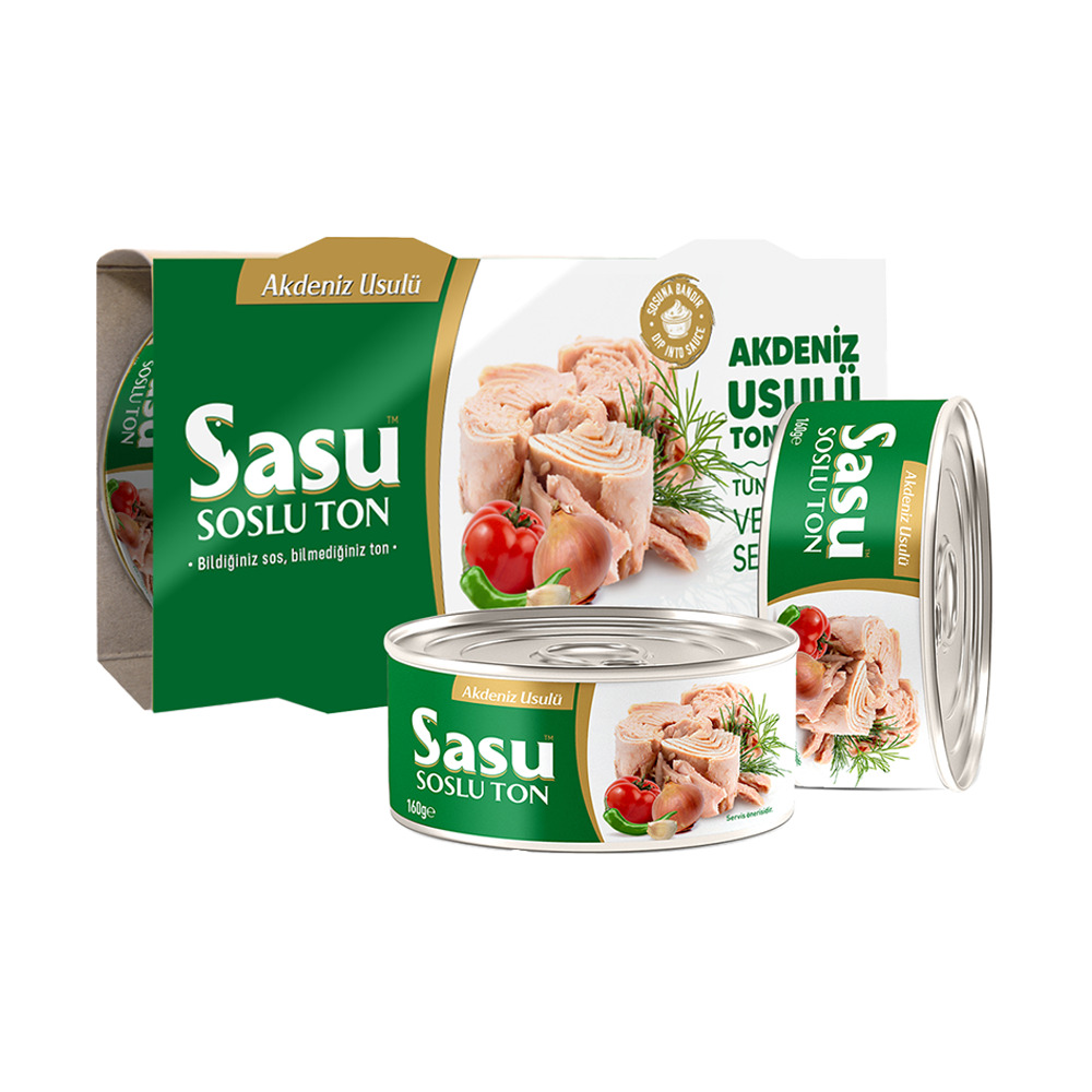Sasu Sebzeli Çeşni Ton Balık 2*160 Gr 