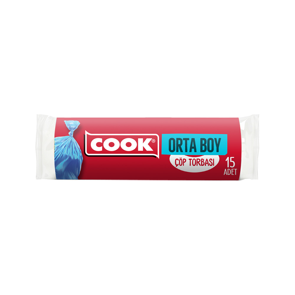 Cook Çöp Poşeti Orta Boy 55*60 Cm 7 Li