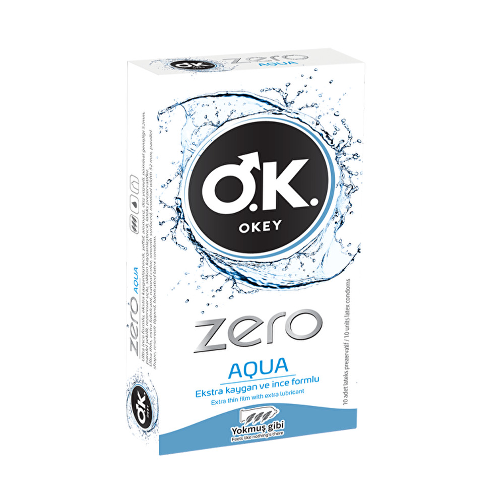 Okey Zero Aqua 10’lu 