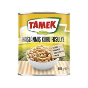 Tamek Haşlanmış Fasulye 800 Gr Teneke.