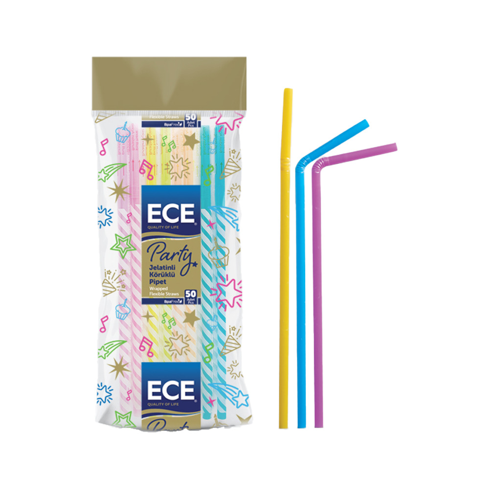 Ece Party Körüklü Jelatinli Pipet