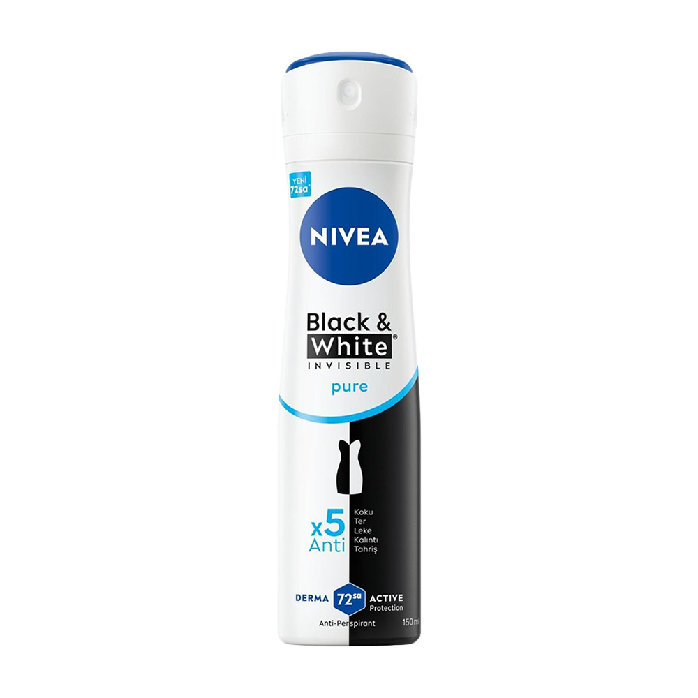 Nivea İnvisible Black& White Pure Bayan Deodorant 150 Ml.