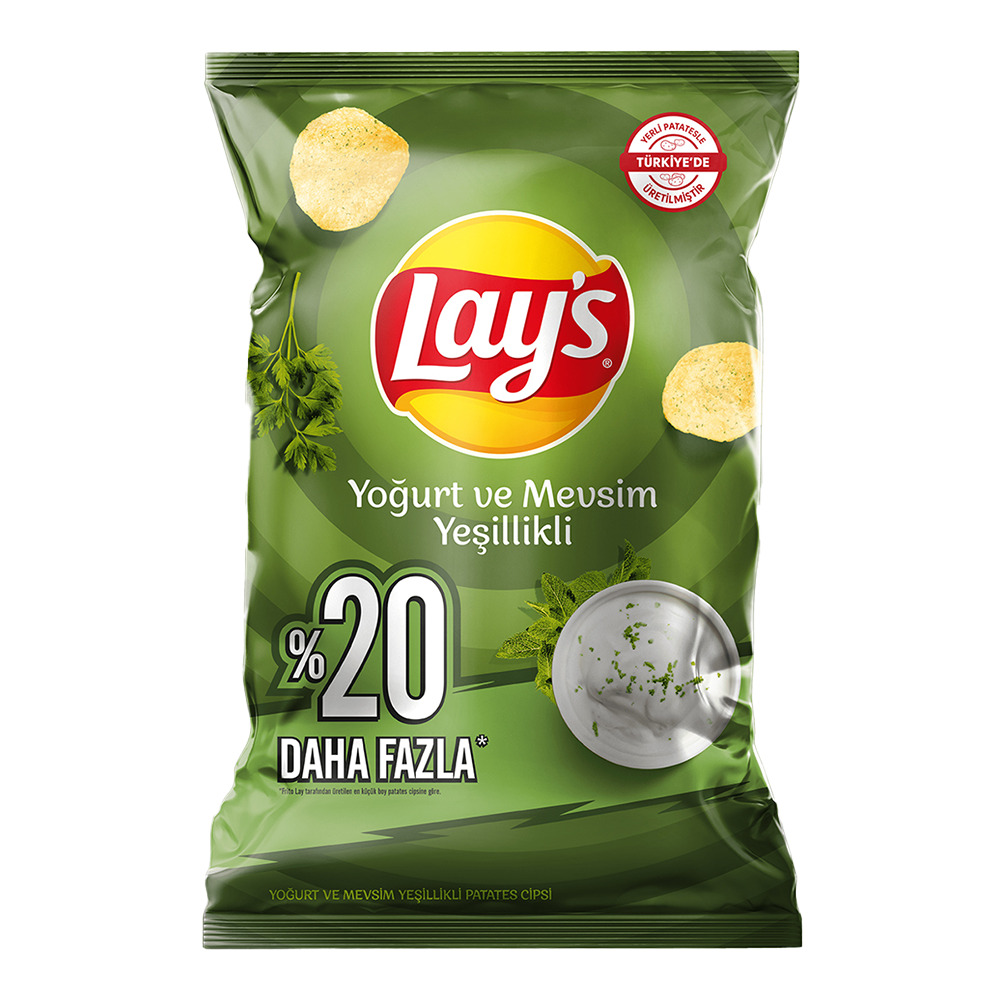 Lays Patates Cipsi 160Gr Yoğurt ve Mevsim Yeşillikli