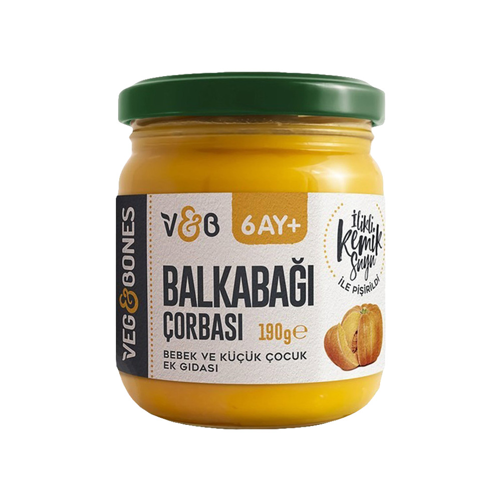 Veg& Bones Balkabağı Çorbası 190Gr Kavanoz