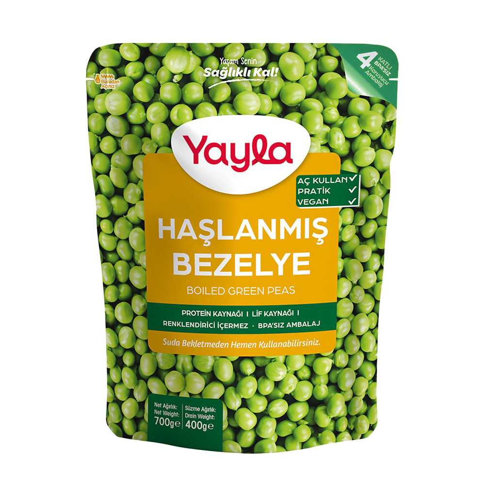 Yayla Haşlanmış Bezelye 700Gr