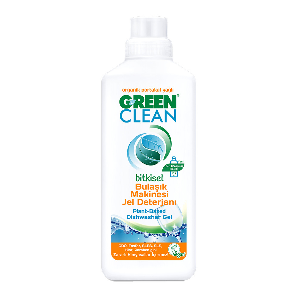 Green Clean Bitkisel Bulaşık Makinası Jel Deterjan 100Ml Portakal Yağlı