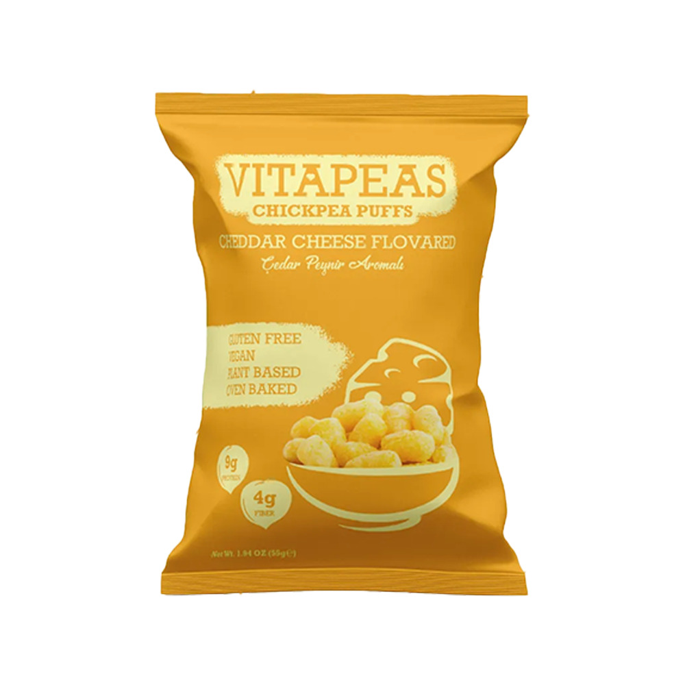 Vitapeas Nohut Cipsi Ceddar Peynir Aromalı Vegan 55 Gr