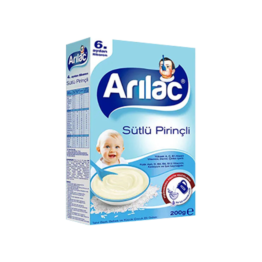 Arılac Sütlü Pirinçli 200Gr 4-36 Ay