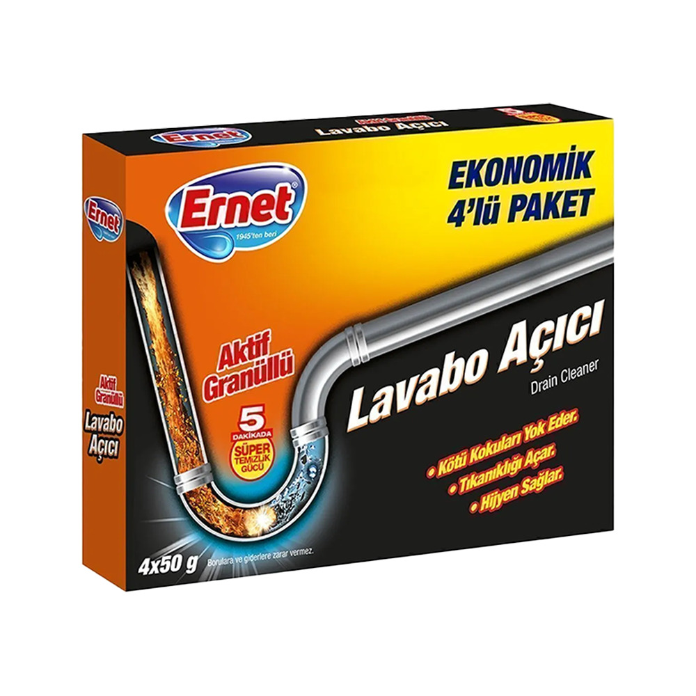 Ernet Lavabo Açıcı 4'lü 4*50Gr