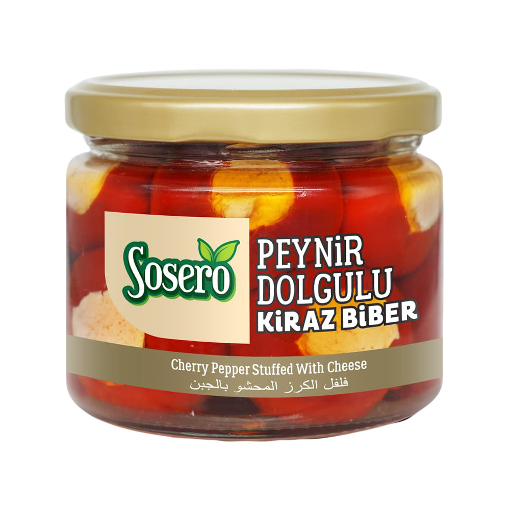 Sosero Peynir  Dolgulu Kiraz Biber 290Gr