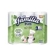 Familia Plus Natural Havlu 6'Lı 3 Kat