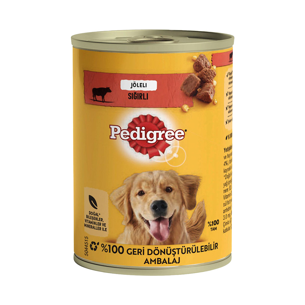 Pedigre Sığır Eti Köpek Maması 400 Gr Teneke