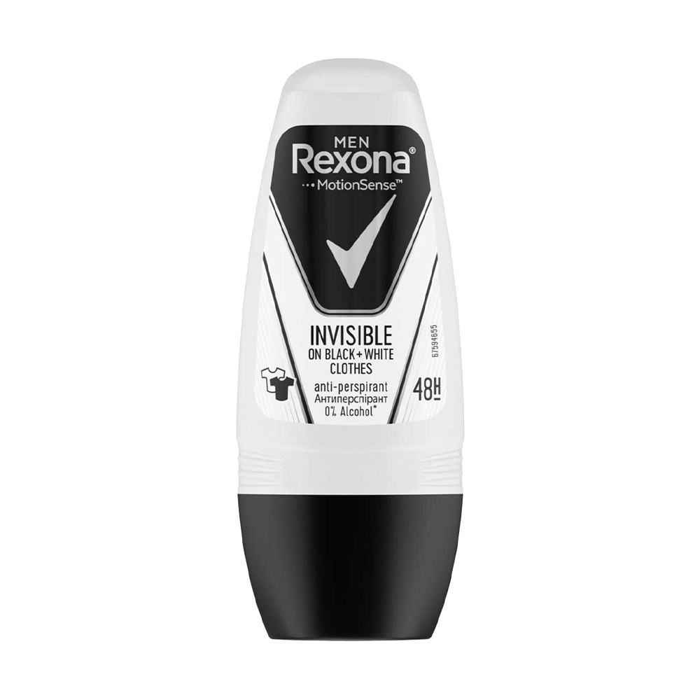 Rexona Men Roll On Invisible Black White 50 Ml