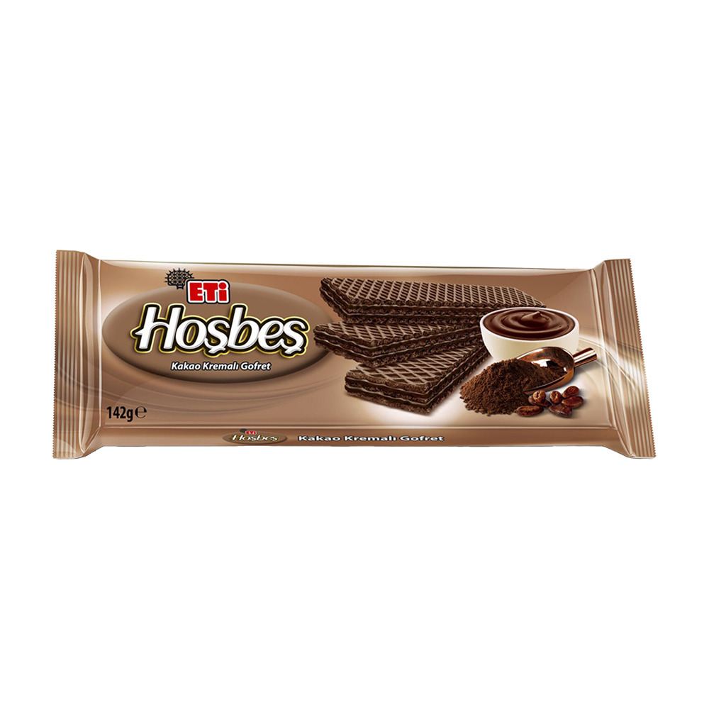 Eti Hoşbeş Kakao Kremalı Gofret 142 Gr.