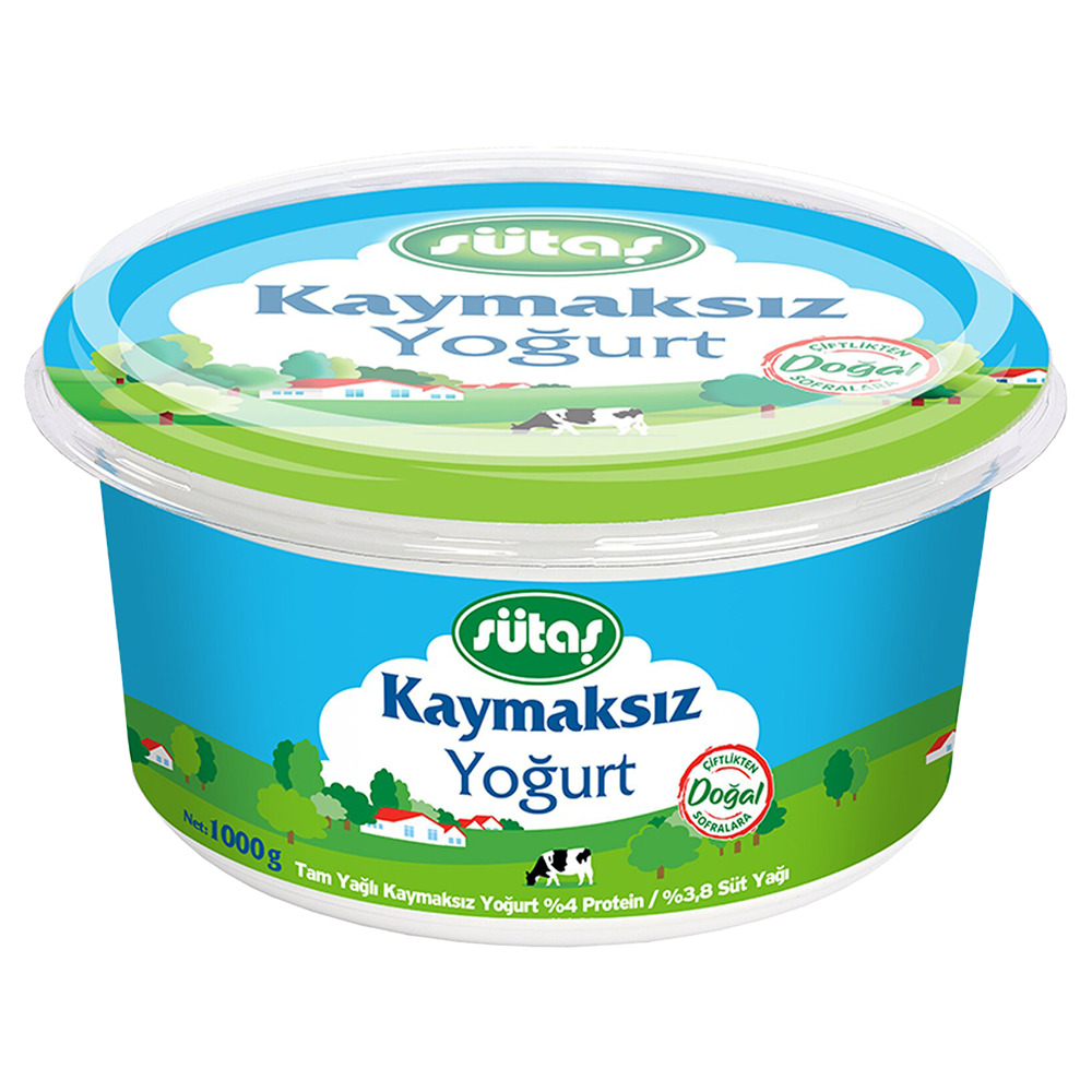 Sütaş Kaymaksız Yoğurt 1000 Gr 