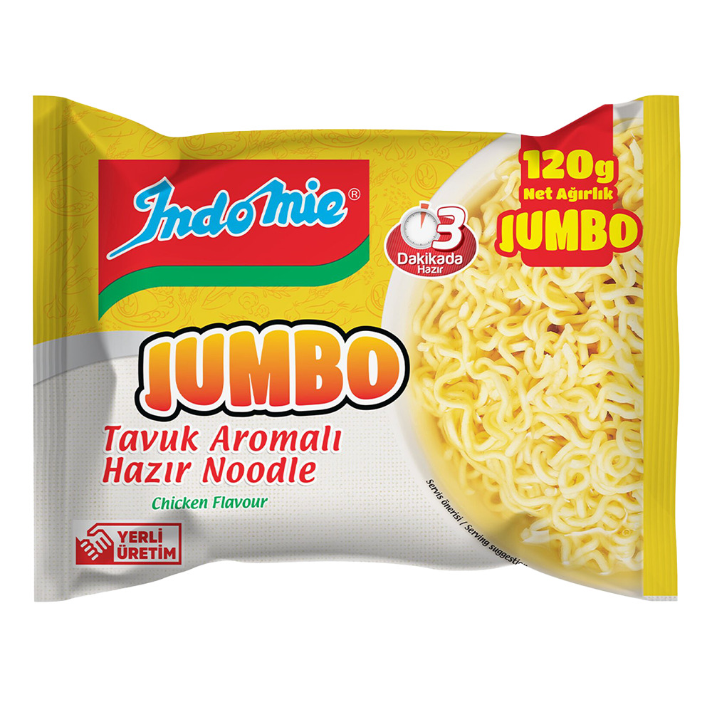 Indomıe Noodle Jumbo 120Gr Tavuk Aromalı