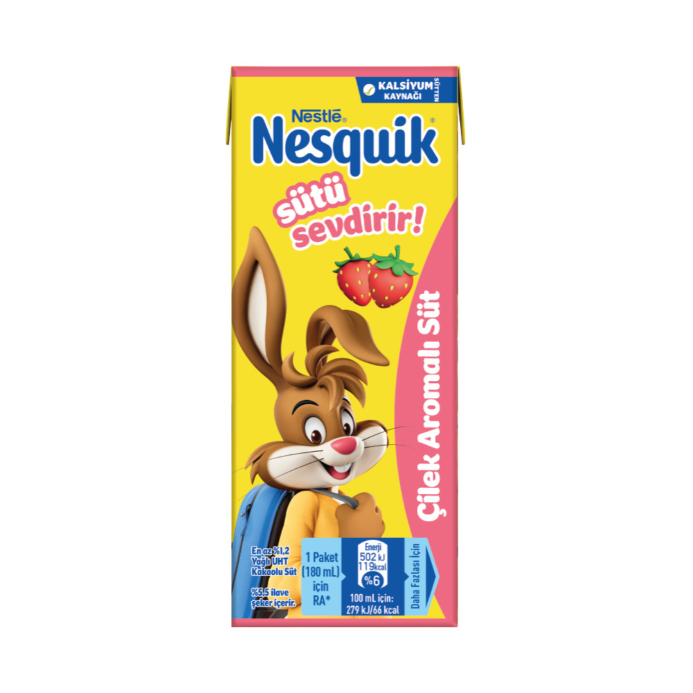 Nestle Nesquik Çilekli Süt 180 Ml