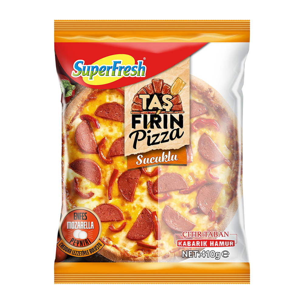 Superfresh Taş Fırın Pizza 410 Gr Sucuklu